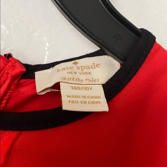 Kate Spade Girls: Red Dress size 10Y - Picture 2 of 2